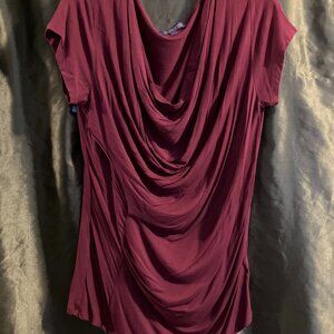 Raspberry Ruched Top Vivienne Tam sz L